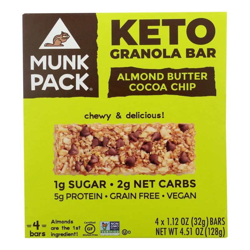 UD_Munk Pack Case of 6 4/1.12oz Green Bar Keto Almond