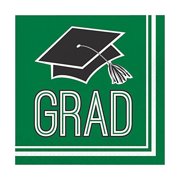 Creative Converting Congrats Grad Green Luncheon Napkins (36 ct)