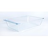 Deep Clear Glass Baking Dish, Rectangular Tempered Glass Baking Pan,