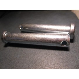 Carbon Steel Zinc Plated Clevis Pin (2) 1/2" x 2-1/2" (Effective Length 2.266") Zinc Finish Steel Clevis Pin