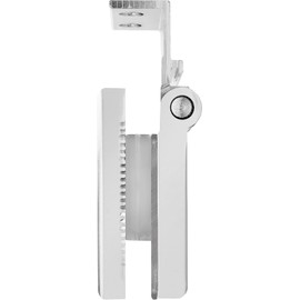 Rockwell Security Screw in Mini Hinge Door Mount Glass in Polished Chrome Finish Fits 1/4 Inch Glass Shower Doors for Residential Use