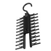 HAOHIZE Black Tie Holder, Adjustable Cross X Tie Rack, Belt,