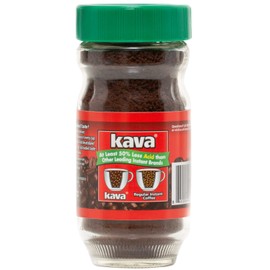 Kava Decaf Acid Reduced Instant Coffee, 4 Ounce Jar (Pack of 12)