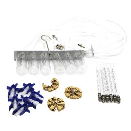 RQG Diesel Fuel Injector Tester, Max. 6 Common Rail Adaptor Cylinder Leak Down Tester Kit, Diesel Compression & Fuel Pressure Tester Kit, Diesel Injector Flow Meter Diagnostic Kit