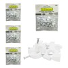 Grapa Para Cable Redondo 6mm Color Blanco 100 Pzs