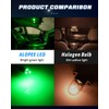 Alopee 30 Pack 194 LED Bulb Green DC 12V T10