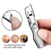 VOGARB Curved and Slanted Nail Clippers for Men Thick Toenails