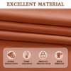 DONREN Burnt Orange Short Curtains for Kitchen 2 Panels Home