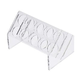 uxcell Slant Rack Acrylic Test Tube Holder 8 Wells for 50ml Centrifuge Tubes Clear