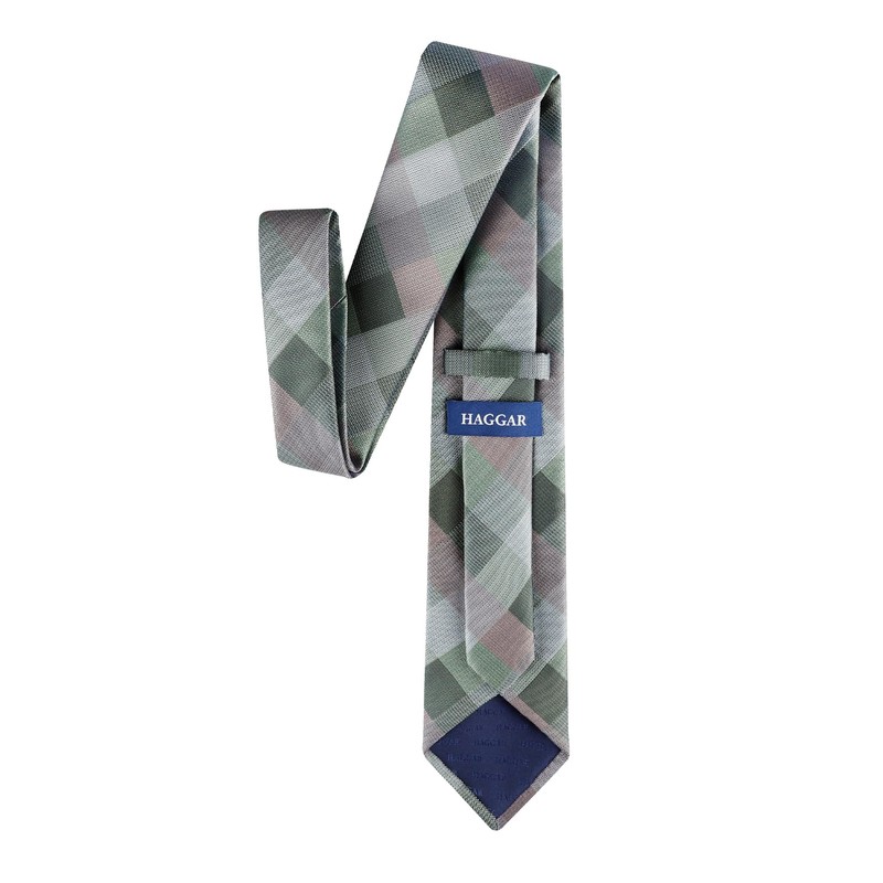 Haggar Men's Buffalo Check Pattern Self-Tie Necktie