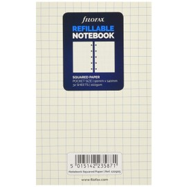 Filofax Pocket Squared Notes for Refillable Notebook - White