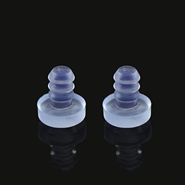 GDQLCNXB 80 Pieces Glass Table Top Bumpers Soft Stem Bumper Anti Collision Embedded Rubber Bumpers Cabinet Door Bumpers for Patio Table Glass Table Top, Fits 3/16 Inch Holes