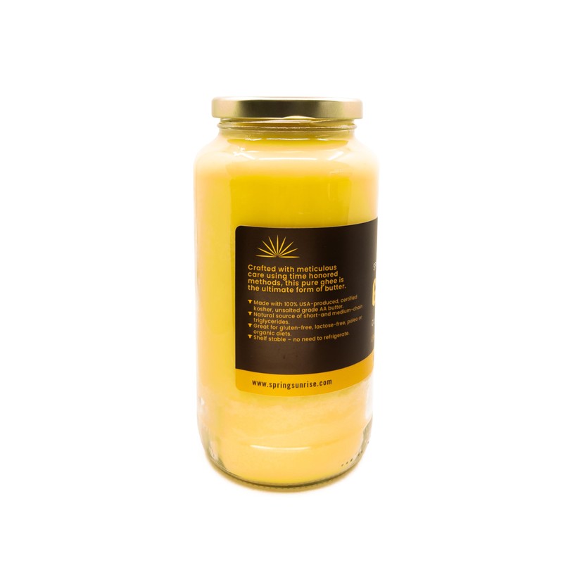 Spring Sunrise Classic Ghee 32 oz - Clarified Butter, Pasture