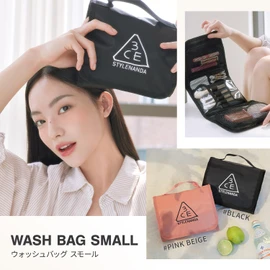 3CE Wash Bag Small Pink Beige Cosmetic Pouch Cosmetic Pouch Travel Pouch