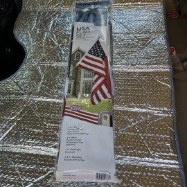 Independence Flag set 5'x3' USA American Flag Decorative Banner Yard Garden Home