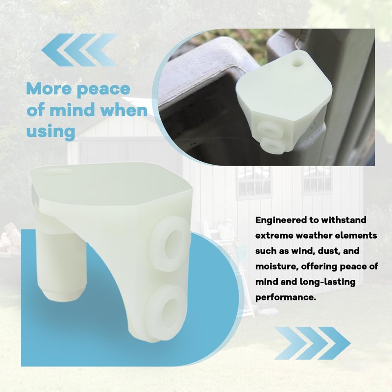 Resin Shed Door Left Hinge, Compatible with Rubbermaid 6 X