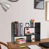 Hossejoy Desk Shelf, Adjustable Desktop Storage Organizer, Wood Display Shelf