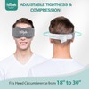 Hilph Microwavable Eye Mask for Dry Eyes & Stye, Adjustable