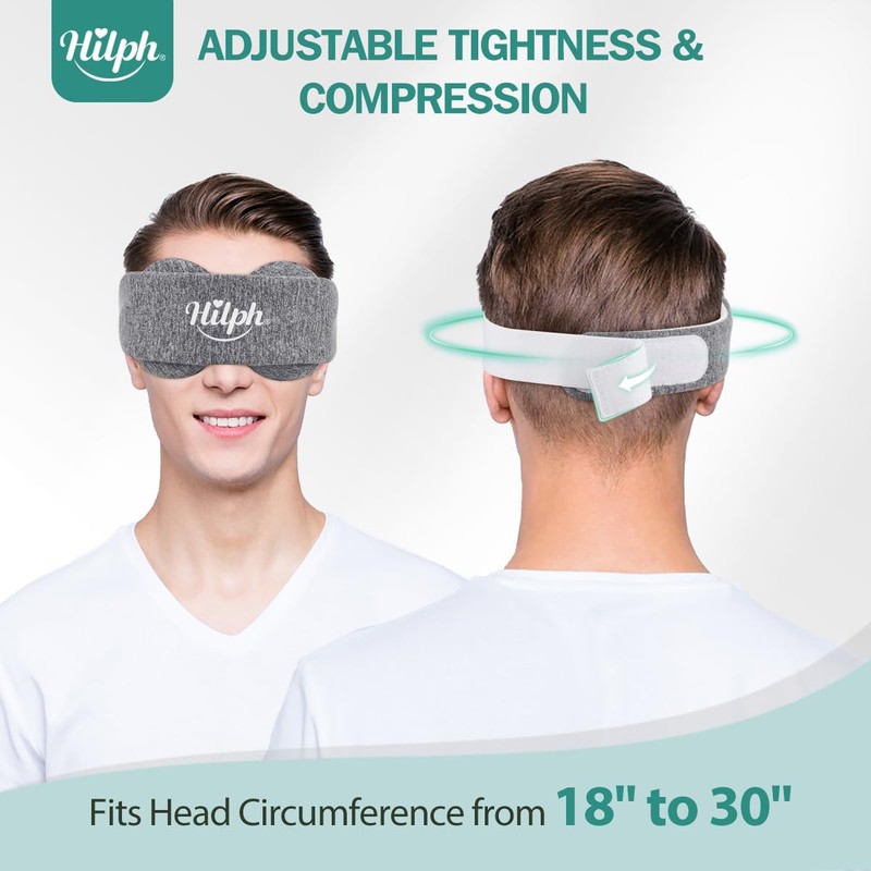 Hilph Microwavable Eye Mask for Dry Eyes & Stye, Adjustable