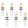 6 Pack G4 LED Bulbs 2W, AC/DC 12V, Equivalent to
