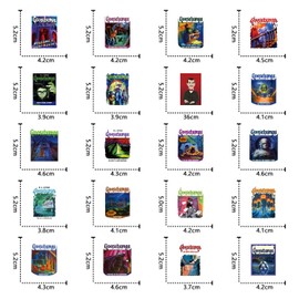 65 PCS Goosebumps Stickers Horror Thriller Aesthetic Waterproof Vinyl Sticker for Water Bottle Laptop Phone Scrapbooking Journaling for Adults Teens Kids for Party Supply Favor Decor
