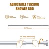 Ausemku Shower Curtain Rod 26-76 Inch Adjustable - 0.85 Inch