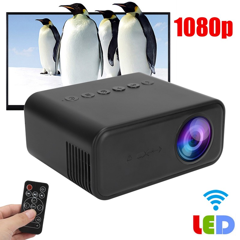 YT500 Mini Projector Portable Movie Projector with Audio and Video/USB/Memory