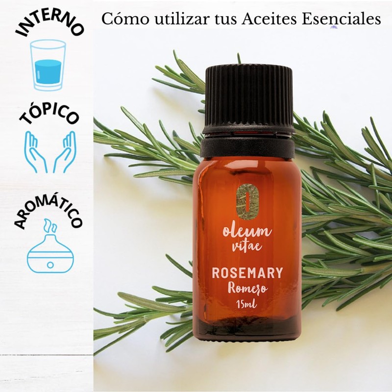3x2 Aceite Esencial de Romero Rosmarinus Officinalis 100% Puro y