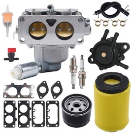Cylinman Carburetor Fit for Husqvarna YTH22V46 YTA22V46 YTH24V48 V-Twin ELS 725 24HP Riding Lawn Tractor With Air Oil Filter Fuel Pump
