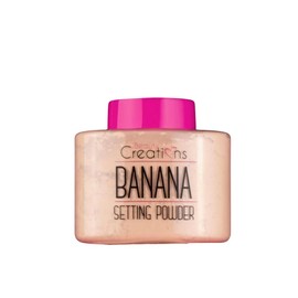 Beauty Creations Banana Setting Powder  Polvo suelto de acabado mate y duradero, tono amarillo claro para iluminar y fijar el maquillaje  Ideal para  