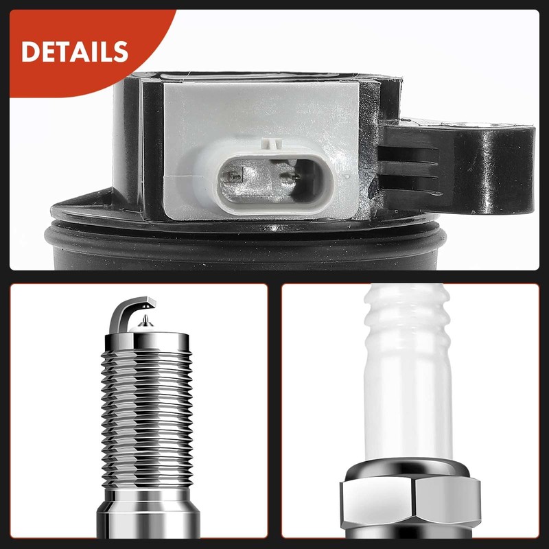 A-Premium Set of 8 Ignition Coil Pack and Iridium Spark