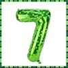 Pixel Number Balloons, 40 Inch Green Large Foil Balloons Game