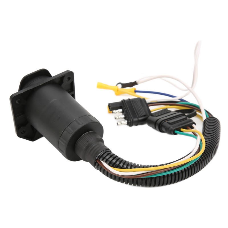 Trailer Wiring Adapter 4 Way to 7 Way Round Trailer
