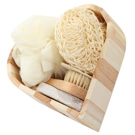 NOLITOY Body Exfoliating Scrubber Set Lightweight Bath Tool Kit with Storage Box for Daily Deep Cleaning and Foot Care Versatile Body Cleaning Supplies