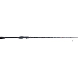 Abu Garcia 7’ Vendetta Spinning Fishing Rod, 2-Piece Rod, 6-12lb Line Rating, Medium Rod Power, Fast Action, 3/16-5/8 oz. Lure Rating, Black