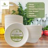 Compostable Paper Bowls 150-Pack, 18 oz - Heavy-Duty Plant-Based Bagasse