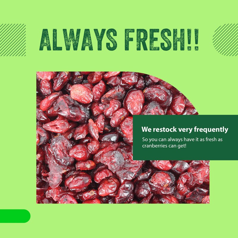 Dried Cranberries Original 4 lbs,(64oz) Batch Tested Gluten & Peanut