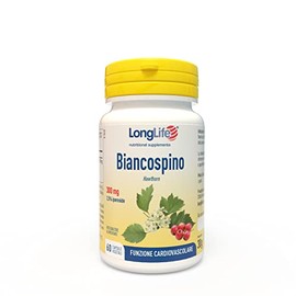 LongLife® Biancospino | Estratto di biancospino titolato 2,5% in iperoside | Minimo 600mg di biancospino | Benessere cardiovascolare e mentale | Fino a 1 mese di trattamento | Vegano e senza glutine