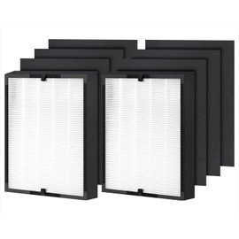 Ancolin 8 pcs 45i Replacement Filter, Compatible with Alen BreatheSmart Flex BH400 and 45i Air Filter, Compares to Part # B4-Pure / FL40 (2 filter + 6 Carbon Pre-filter)
