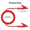 UMLIFE 6PCS Dual-Ended Alligator Clip Test Leads,15A Test Lead Wire
