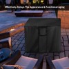 TwoPone Fire Pit Cover Square - Waterproof Windproof Anti-UV Heavy
