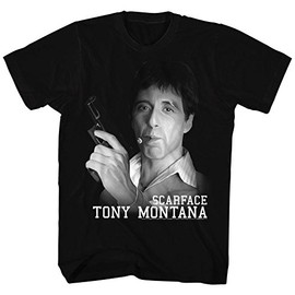 DressCode Scarface - Mens Tony's Got A Gun T-Shirt, Size:XXX-Large, Black