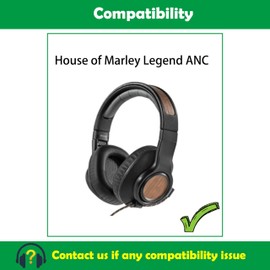 ACCOUTA Earpads Cushion Compatible with House of Marley Legend ANC Headphone Ear Pads Replacement with Warm Softer Fabric and High Density Foam
