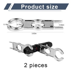 Pack of 2 Solar Spanner Set, MC4 Connector Wrench for Solar Panel Cable System, Photovoltaic Connector Spanner for Dismantling, Handy Wrench for Separating Solar Panel Connectors, PV Tools Kit
