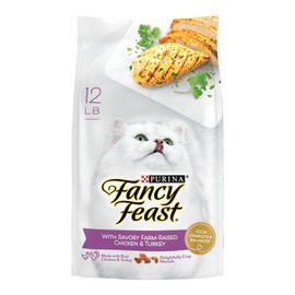 Fancy Feast Dry Cat Food with Savory Chicken and Turkey - 12 lb. Bag