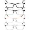 KLYNO-KLYNO Reading Glasses for Men/Women 4 Pack Comfortable Blue Light