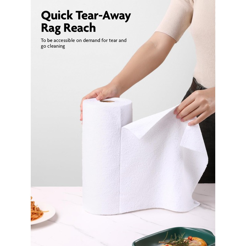 Fantasticlean Microfiber Cleaning Cloth Roll -40 Pack, Tear Away Microfiber