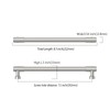 Asidrama 10 Pack 7.5 Inch(192mm) Brushed Satin Nickel Cabinet pulls