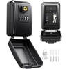 Vewaci Wall-Mounted Lock Box for Keys with Code, Large Capacity