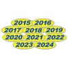 Oval Model Years Window Stickers - Multi-Year Pack (Blue on